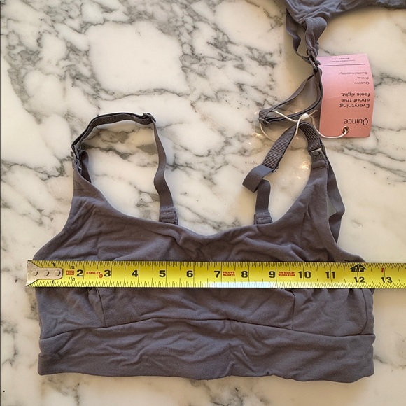 NWT Quince Ultra Soft Everyday Micromodal Maternity Nursing Bra (2 Pack) Grey S - Picture 6 of 9